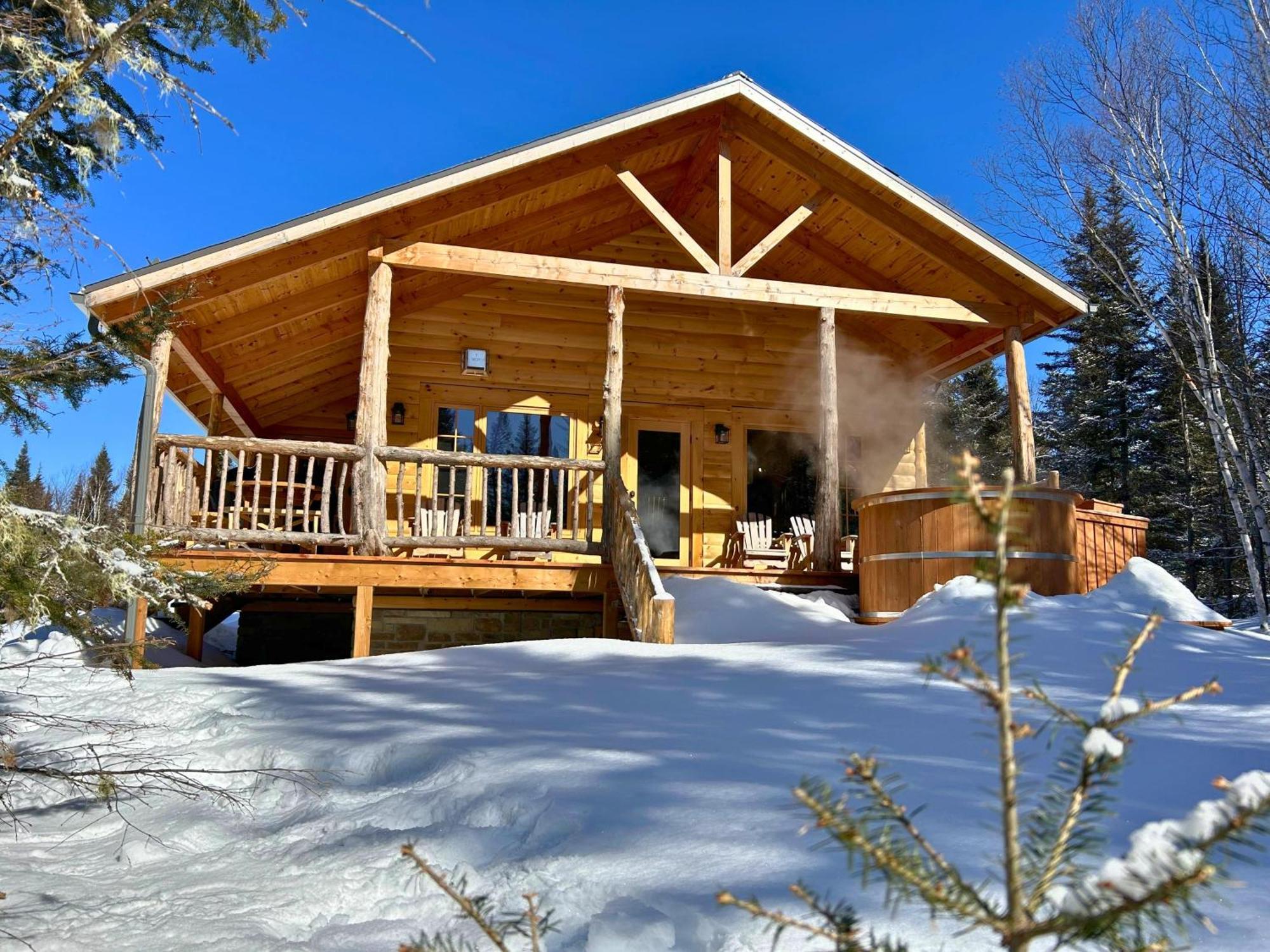 Les Chalets De Moh - Jacuzzi La Malbaie Exterior foto